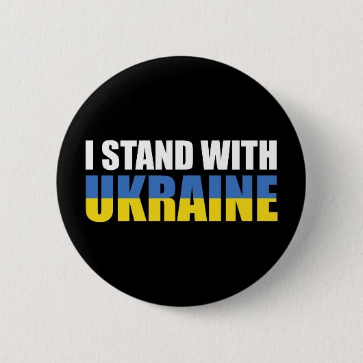 I Stand With Oekraïne Ronde Button 5,7 Cm (Voorkant)