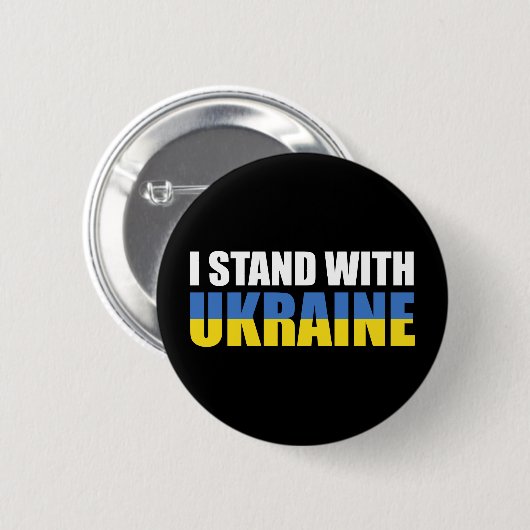 I Stand With Oekraïne Ronde Button 5,7 Cm (Voorkant /achterkant)