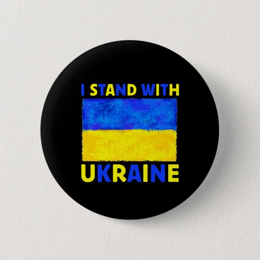 I Stand With Oekraïne Ronde Button 5,7 Cm (Voorkant)