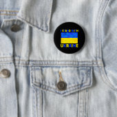 I Stand With Oekraïne Ronde Button 5,7 Cm (In situ)