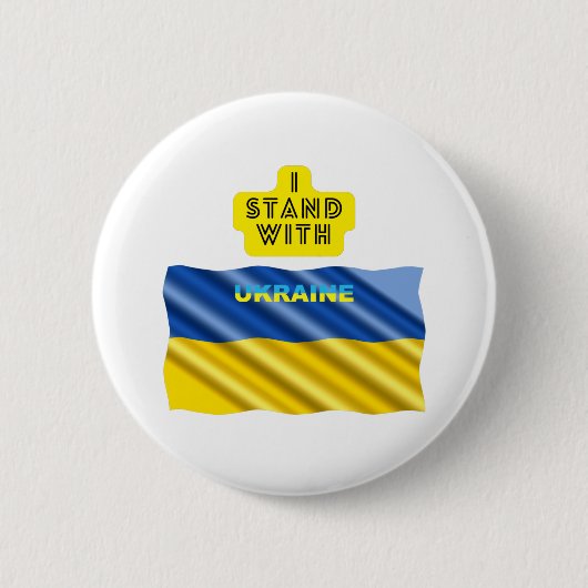 I Stand With Oekraïne Ronde Button 5,7 Cm (Voorkant)