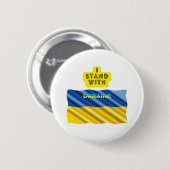 I Stand With Oekraïne Ronde Button 5,7 Cm (Voorkant /achterkant)