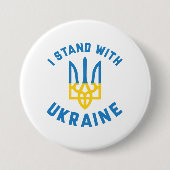 I Stand With Oekraïne Ronde Button 7,6 Cm (Voorkant)