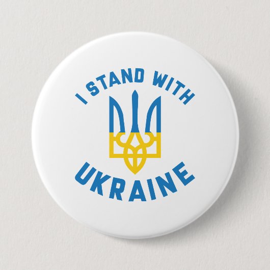 I Stand With Oekraïne Ronde Button 7,6 Cm (Voorkant)