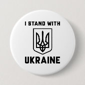 I Stand With Oekraïne Ronde Button 7,6 Cm (Voorkant)