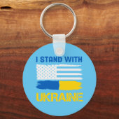 I Stand With Oekraïne Sleutelhanger (Voorkant)