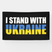 I Stand With Oekraïne Spandoek (Horizontaal)