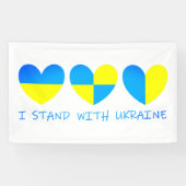 I Stand With Oekraïne Spandoek (Horizontaal)