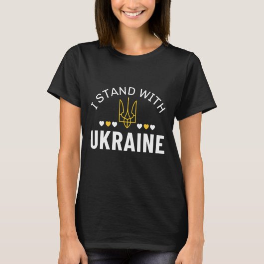 I Stand With Oekraïne T-shirt (Voorkant)