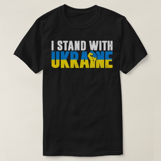 I Stand With Oekraïne T-shirt (Design voorkant)