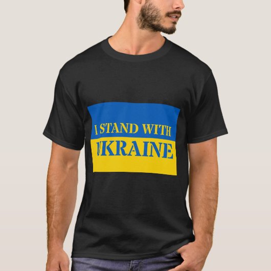 I Stand With Oekraïne T-shirt (Voorkant)