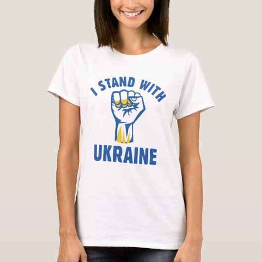 I Stand With Oekraïne T-shirt (Voorkant)