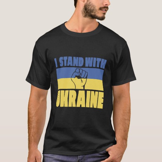 I Stand With Oekraïne T-shirt (Voorkant)