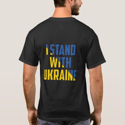 I Stand With Oekraïne T-shirt (Achterkant)