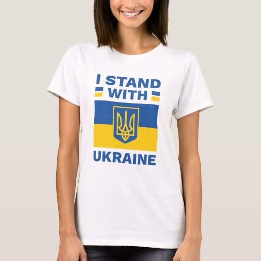 I Stand With Oekraïne T-shirt (Voorkant)