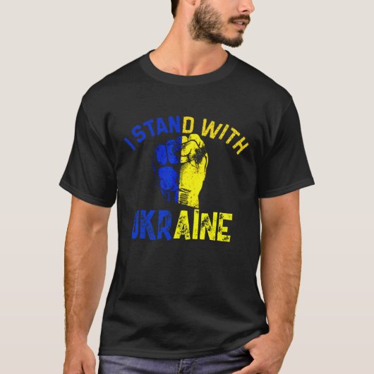 I Stand With Oekraïne T-shirt (Voorkant)