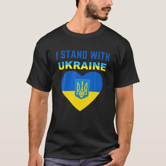I Stand With Oekraïne T-shirt (Voorkant)