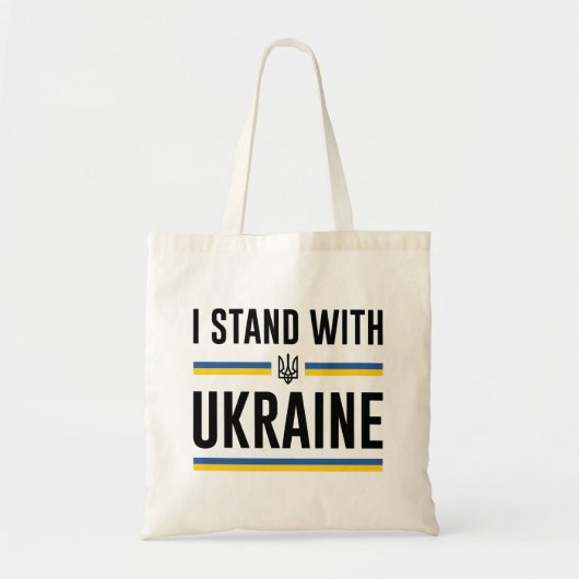 I Stand With Oekraïne Tote Bag (Voorkant)