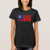 I Stand With Taiwan Retro Taiwanese Flag Support T T-shirt (Voorkant)