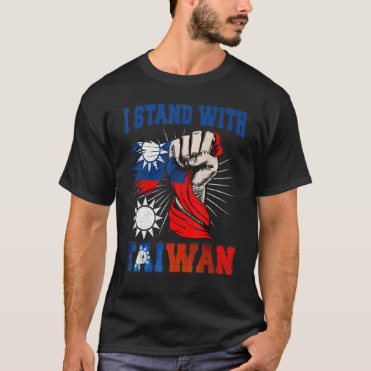 I Stand With Taiwan Support Taiwan Stand With Ta T-shirt (Voorkant)