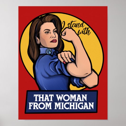 I stand with that woman from Michigan Poster (Voorkant)