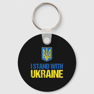 I Stand With Ukraine American Support Ukrainian Fl Sleutelhanger