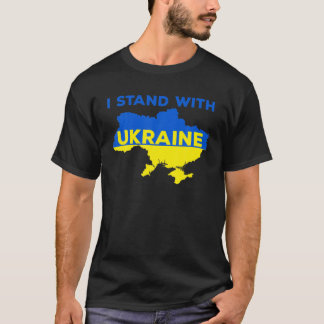 I Stand With Ukraine, Oekrainian Flag C Lay Suppor T-shirt