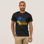 I stand with Ukraine. Sunflower symbol of Peace.  T-shirt (Voorkant volledig)