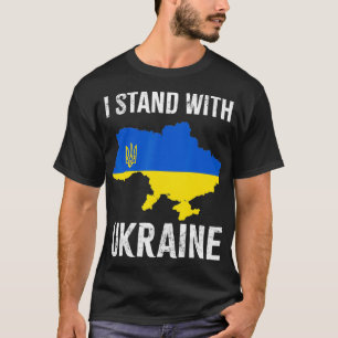 I Stand With Ukraine Support UKRAINE Oekrainian Am T-shirt