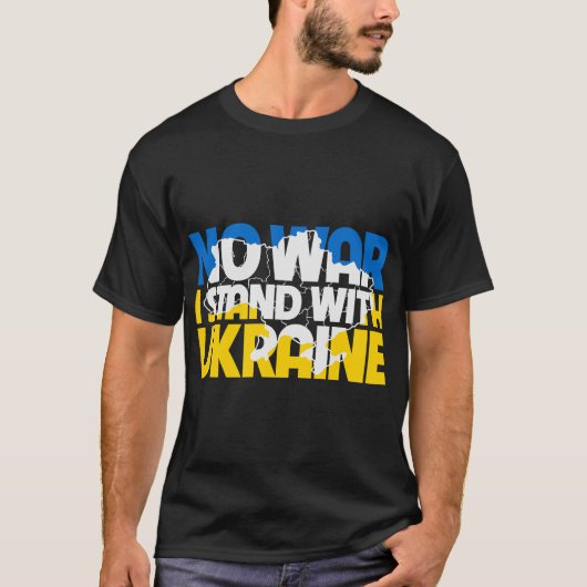 I-stand-with-Ukraine- T-shirt (Voorkant)