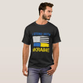 I Stand With Ukraine T-shirt (Voorkant volledig)