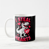 I Steal 67 Hearts Funny 67 Valentine Dinosaur Men  Koffiemok (Links)
