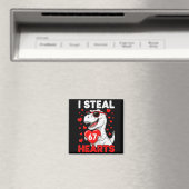 I Steal 67 Hearts Funny 67 Valentine Dinosaur Men Magneet (Insitu (Vaatwasser))