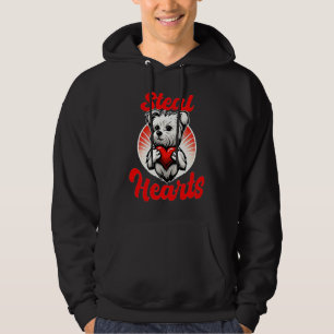 I Steal Hearts Cute dog Valentijnsdag for Baby Bo Hoodie
