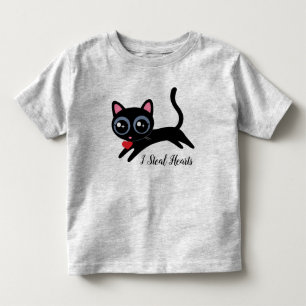I Steal Hearts Cute Kitty Cat Gift Kinder Shirts