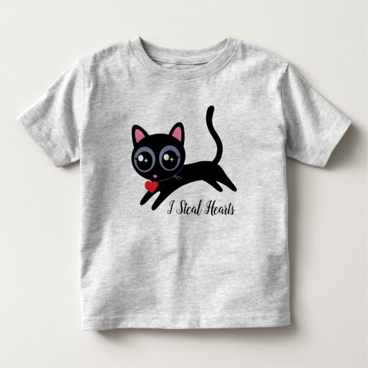 I Steal Hearts Cute Kitty Cat Gift Kinder Shirts (Voorkant)