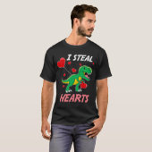 I Steal Hearts Dinosaur Kinder Design Prehistorisc T-shirt (Voorkant volledig)