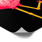 I Steal Hearts Funny Flamingo Lover Valentine's Da Poster (Hoek)