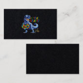 I Steal Hearts Puzzle Autism Awareness Dinosaurs Visitekaartje (Voorkant / Achterkant)