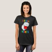 I Steal Hearts Rex Autism Awareness Valentines Day T-shirt (Voorkant volledig)