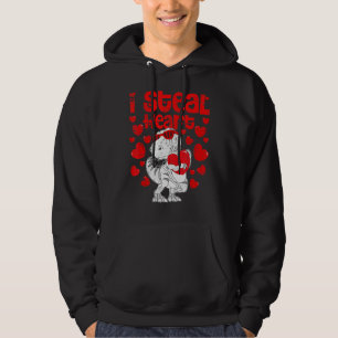 I Steal Hearts Trex Dino Valentijnsdag Baby Boys Hoodie