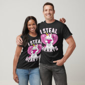 I Steal Hearts Unicorn Valentijnsdag T-shirt (Unisex)