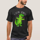 I Steal Hearts Valentijnsdag Dinosaur Boys Valent T-shirt (Voorkant)