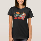I Steal Hearts Xoxo Retro Groovy Valentines Day Dr T-shirt (Voorkant)