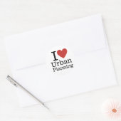 I ❤️ Stedenbouw voor studenten / Faculteit CUSTOM Ronde Sticker (Envelop)