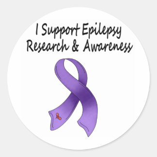 I STEUN Epilepsy Research Ronde Sticker