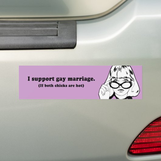I STEUN GAY MARRIAGE BUMPERSTICKER (Op auto)
