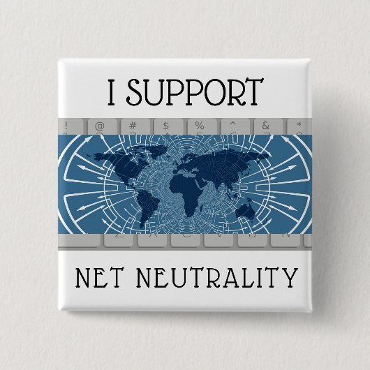 I STEUN NETTO NEUTRALITY BUTTON (Voorkant)