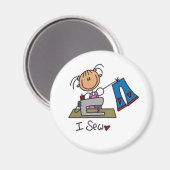 I Stick Figuur Magneet (Voorkant / Achterkant)