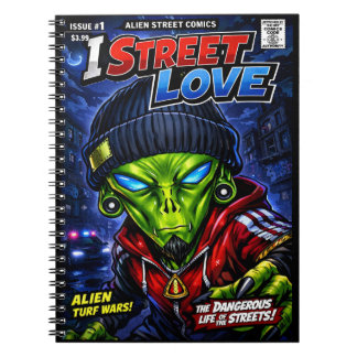 I Street Love – Stedelijke Buitenlandse Stripcover Notitieboek